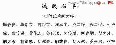 Word中按姓氏笔画排列文字信息