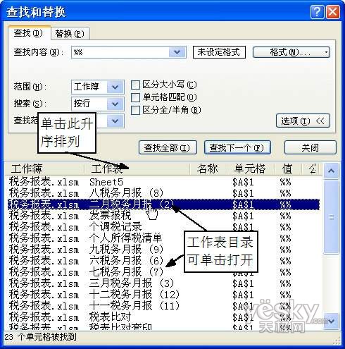 两种方法在Excel2007中轻松找到指定工作表_天极软件