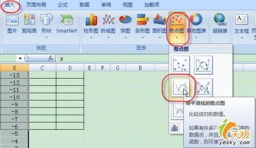 用Excel2007制作能互动的函数图像