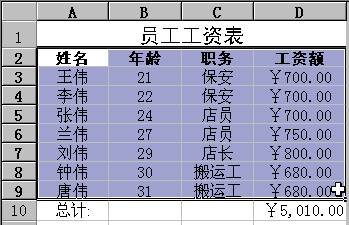 中文Excel 2000速成教程——管理数据清单