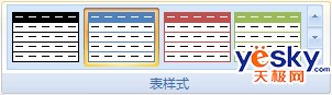 Excel 2007功能区图像