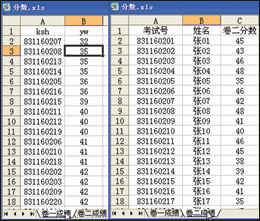 Excel快速查找成绩表中出错的号码