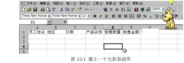 建立和使用Excel数据清单